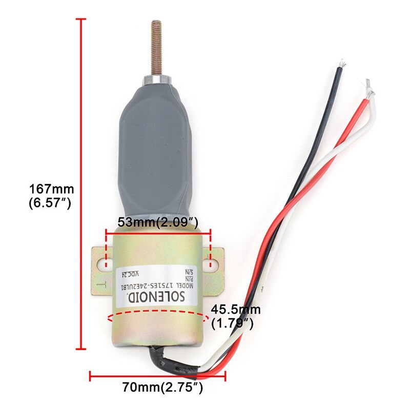 Car Fuel Shut Off Solenoid Valve Flame Extinguisher Switch 1751ES-24E2ULB1 SA-3499-24 for Woodward