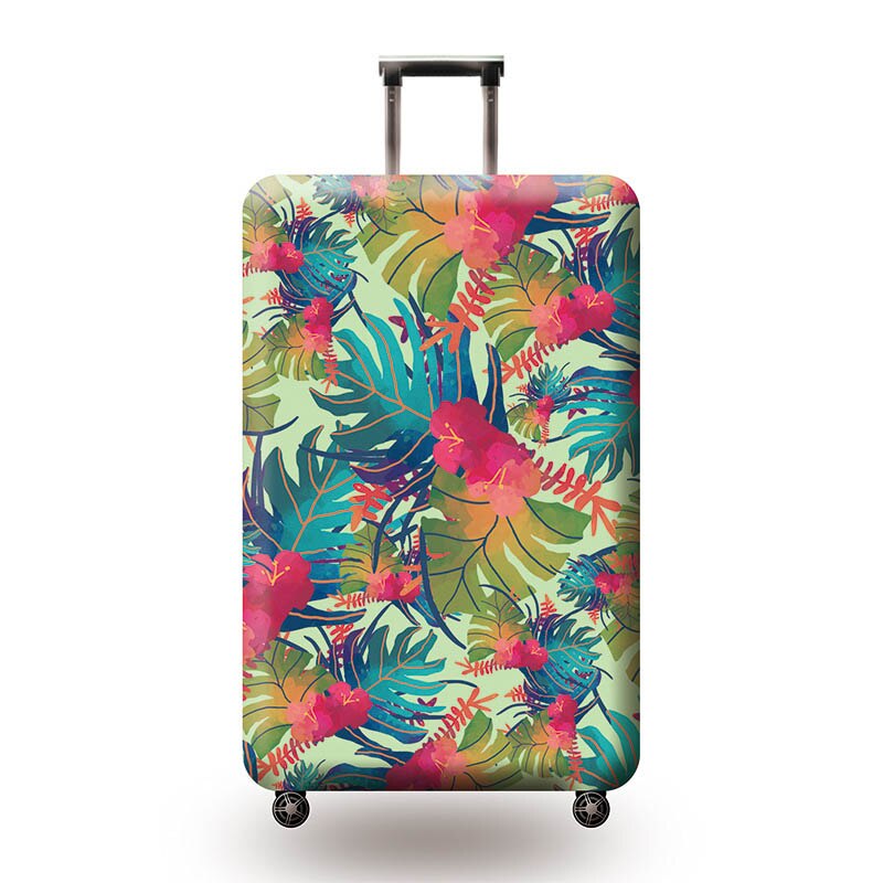 Flamingo mønster kuffert cover beskyttende kuffert cover trolley kuffert rejse kuffert støv cover til 18 to 32 tommer kuffert: Beige / L