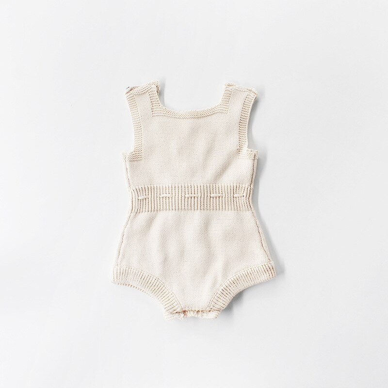 WLG baby jongens meisjes rompertjes kinderen herfst lente regenboog ballen gebreide beige roze donkerblauw romper baby casual kleding 6 -18 maanden