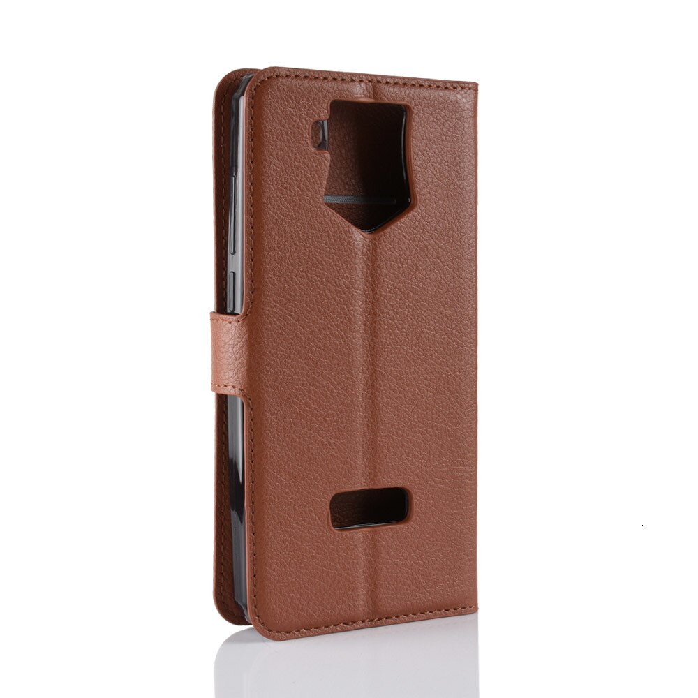 Oukitel K10 Back Cover Leather Flip Case Phone Case For Oukitel K10 Business Phone Bags Wallet Case Fitted Case: brown