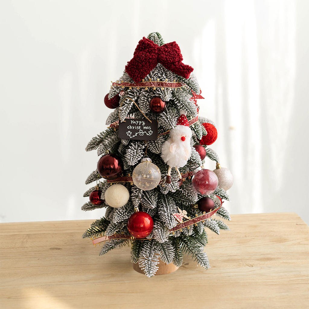 Nordic Style 16" Tall Christmas Tree Desktop Home Fireplace Kitchen Centerpiece Festival Party Landscape Xmas Trees Decors