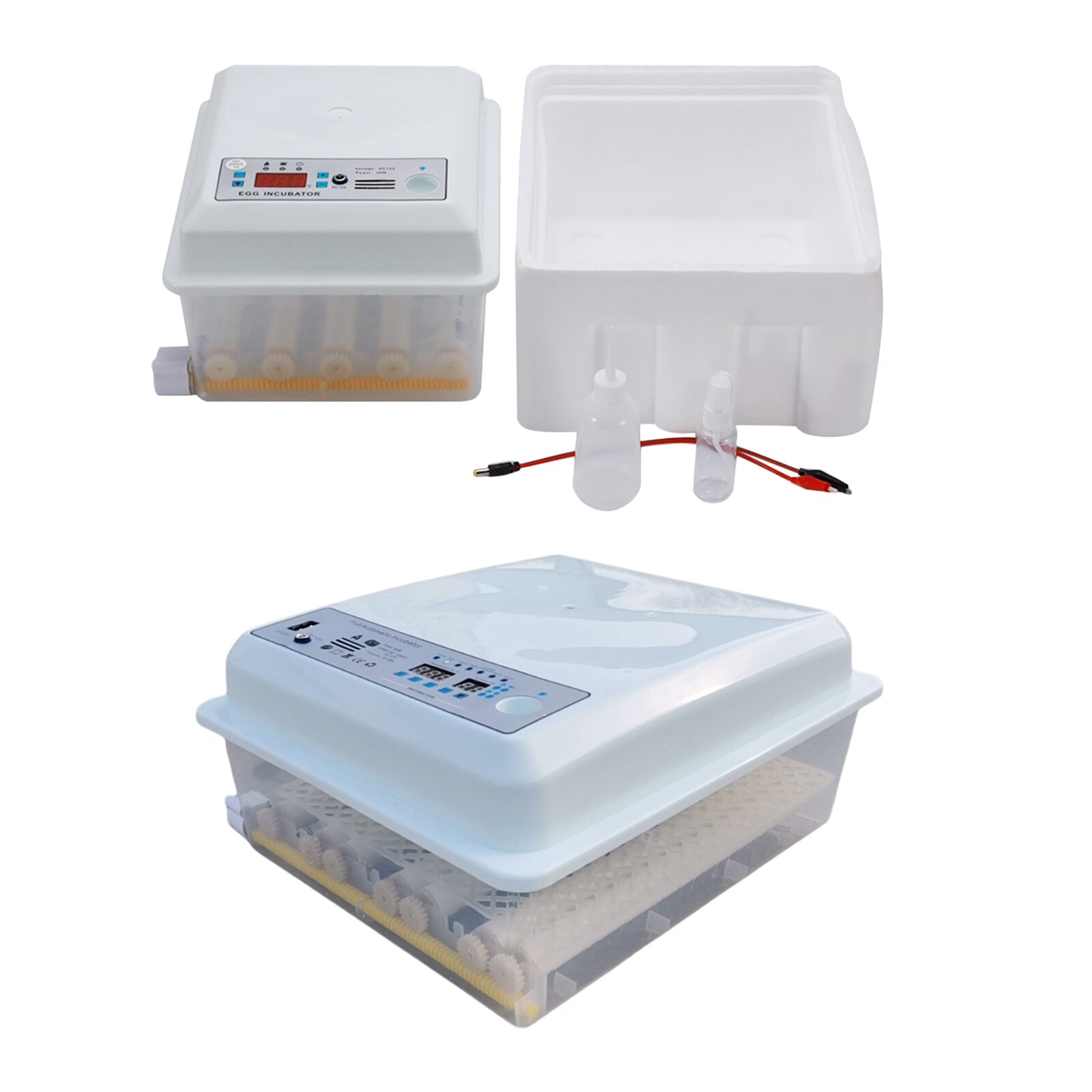 16/36 Egg Incubator for Hatching Eggs, Digital Mini Incubator with Automatic Turner Adjustable for Chicken Duck Quail Bird Eggs