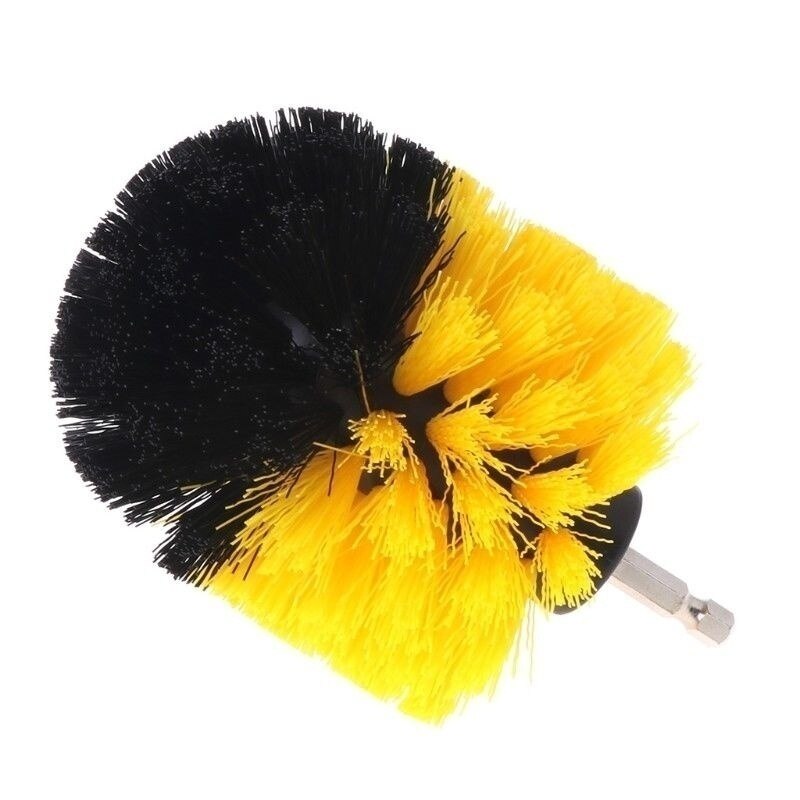 Power Scrubber Brush Set for Bathroom Drill Scrubber Brush for Cleaning Cordless Drill Attachment Kit Power Scrub Yellow: 3.5inch