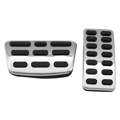 Bil styling rustfrit stål bil mt på pedal cover pad til kia  k2 rio soul til hyundai creta  ix25 accent auto tilbehør: 2 stk ved