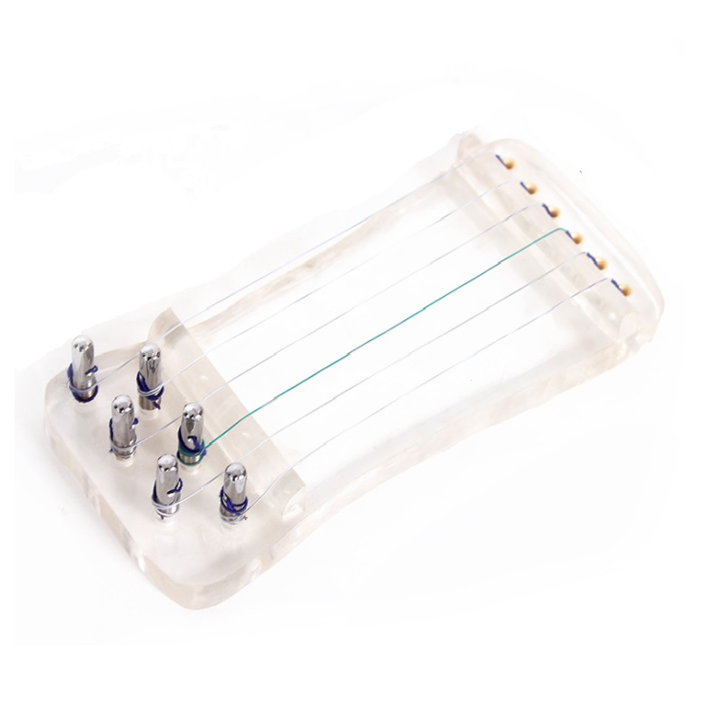 Beatbox Mini Guzheng Gitaar Vinger Training Apparaat Praktijk Tool Voor Grip Instrument: White