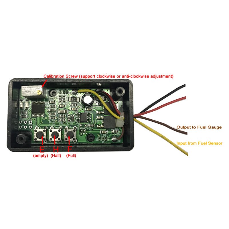 Fuel Gauge Interface Ohm Range Converter for Any Fuel Gauges to Match Specific Ohm Range FM101 Fuel Tank Interface