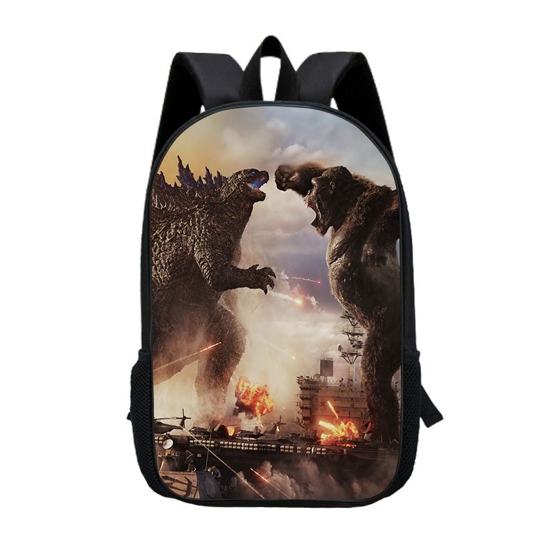 Godzillas-mochila escolar King Kong para niños, bolsa de viaje para Notebook, para estudiantes