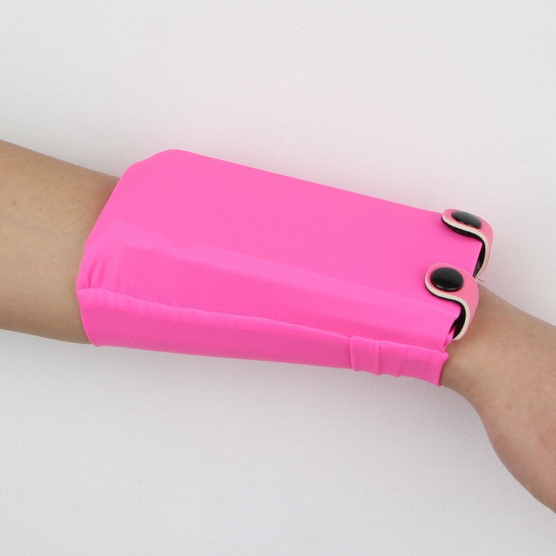 Armbånd telefon etui på hånden sport armbånd egnet til 7 inche mobil bevægelse telefon armbånd taske til iphone max xiaomi huawei: Rød rose