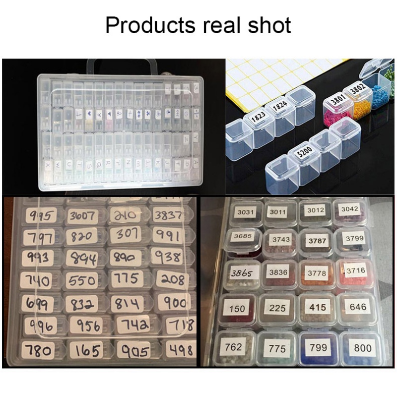500/1000/2000/5000 Pcs Stickers Diamant Classificatie Opslag Onderscheiden Diamant Schilderij Label Stickers Borduurwerk Gereedschap