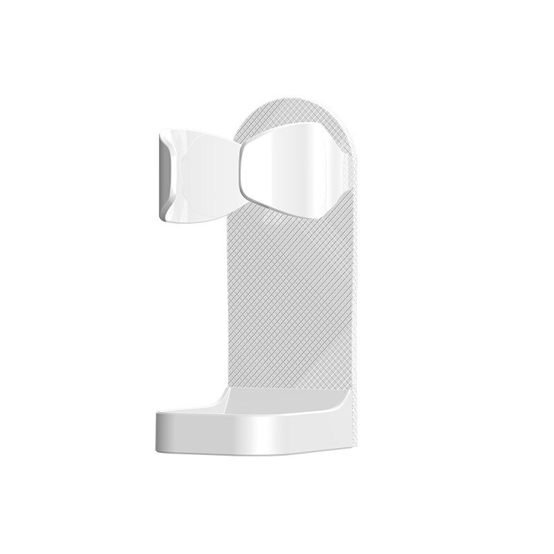 Soporte de pared para máquina de afeitar eléctrica sin perforaciones, soporte para máquina de afeitar, cepillo de dientes, de fácil instalación, para Baño: White