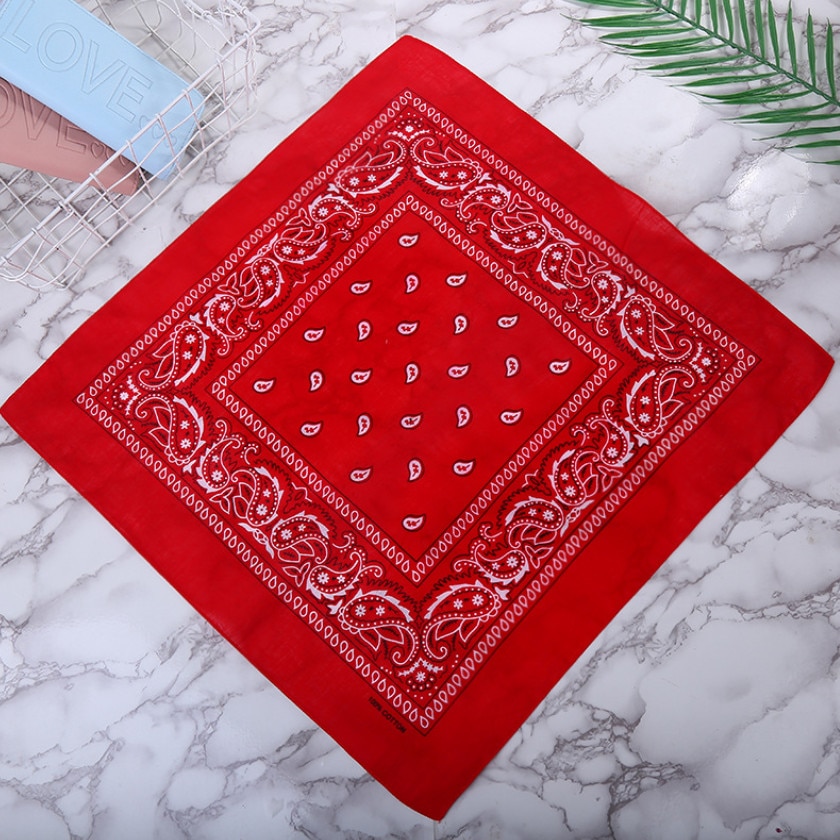 Hoofdband Unisex Mode Katoenen Bandana Vierkante Sjaal Voor Vrouwen Mannen Hoofdband Hoofddeksels Dubbelzijdig Hoofd Wrap Haaraccessoires