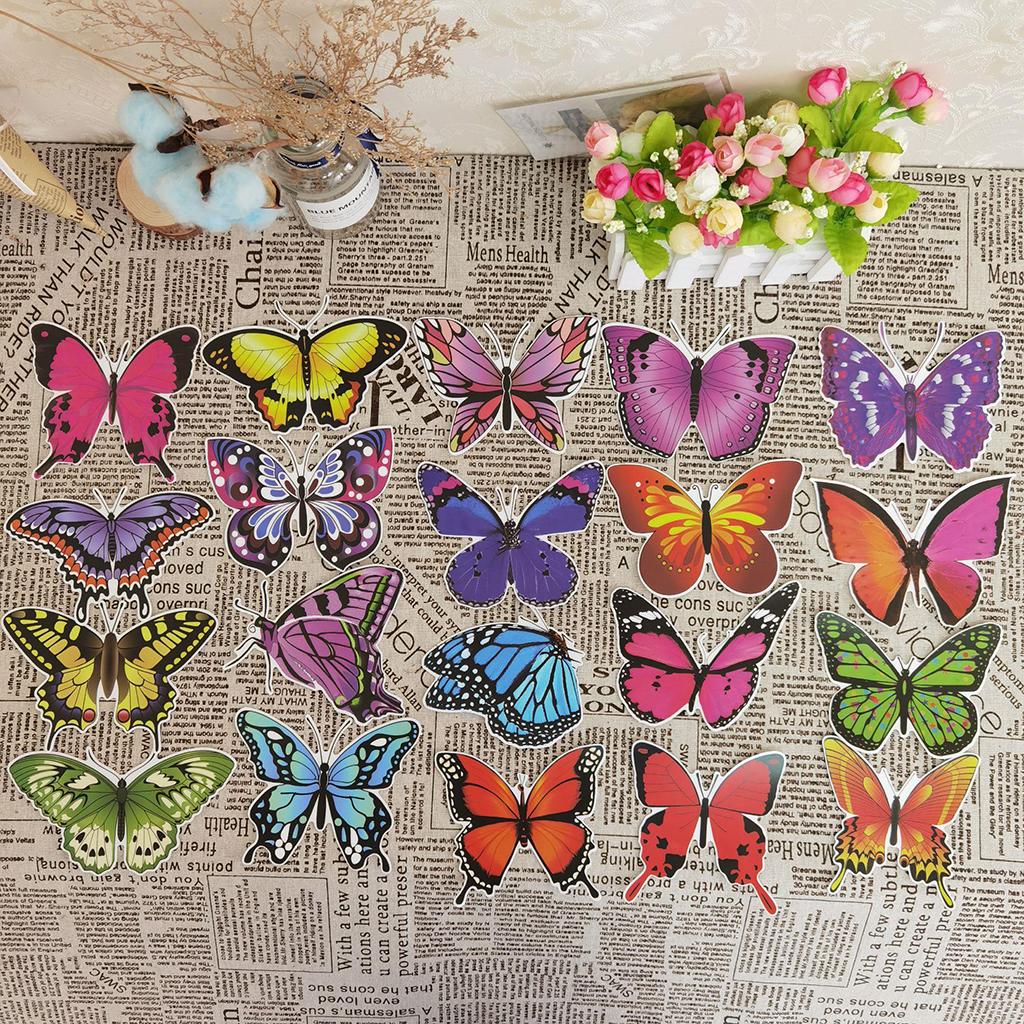 20PCS Butterfly Window Stickers to Prevent Bird Strikes On Glass Windows, Doors, Window Decals Anti-Collision Window Clings