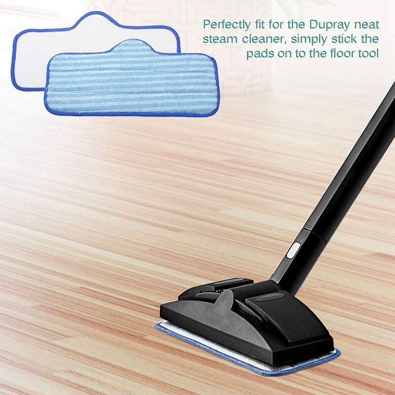 Estera de microfibra para limpiador de vapor limpio Dupray, paquete de 6 esteras lavables