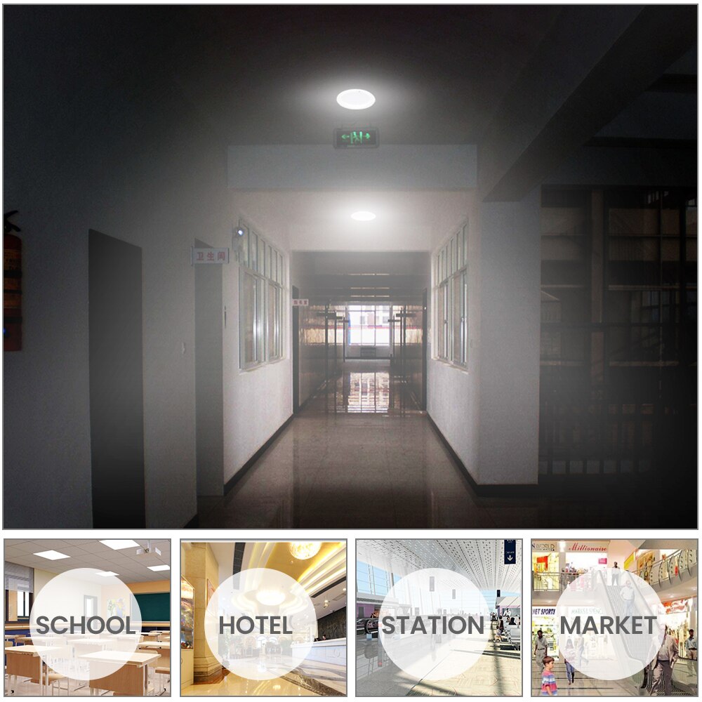 LED Spot Light AC220V 4W/8W Fire Emergency Light Emergency Night Lamp Battery LED Spotlightings Downlight for Indoor Bedroom