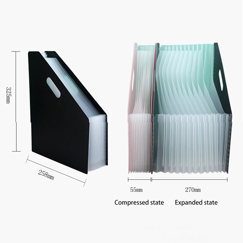 A4 File Organizer,13 Zakken Uitbreiden Bestandsmap Draagbare Document Organizer,Plastic Ontvangst Papier Map Voor Kantoorbenodigdheden