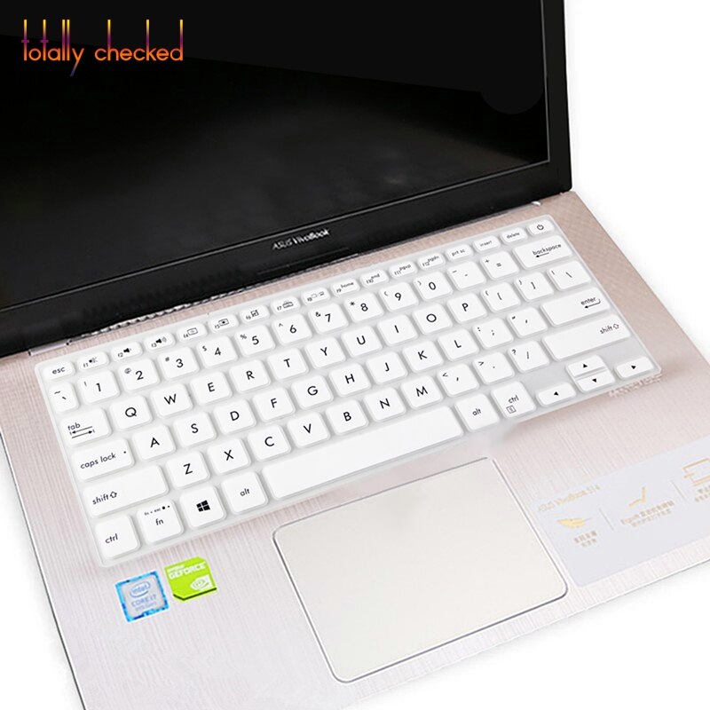 Pour ASUS VivoBook S14 14 pouces S430 S430U S430UN S430UF S430UA S430FN S430FA S4300F peau de Couverture De Clavier D'ordinateur Portable Protecteur: white