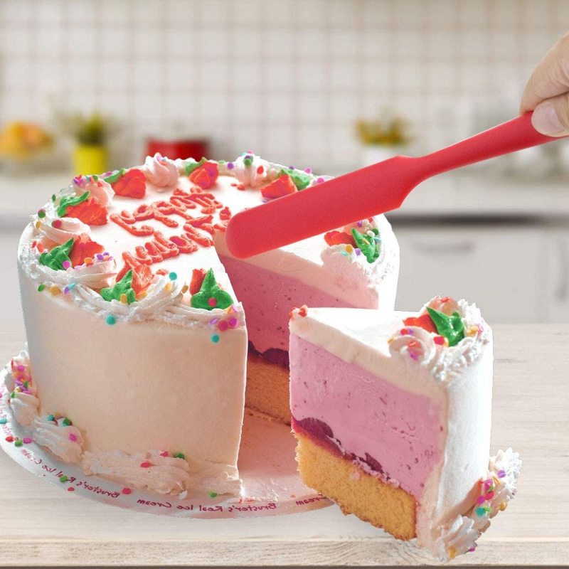 ANAEAT Silicone Cake Icing Spatula Bakeware Pastry Tool Cake Sugarcraft Butter Smoother Scraper Kitchen tool