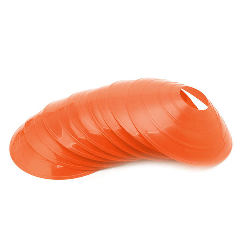 10 pçs conjunto de cone disco futebol agilidade treinamento pires cones marcador discos multi esporte treinamento espaço cones acessórios: Azul