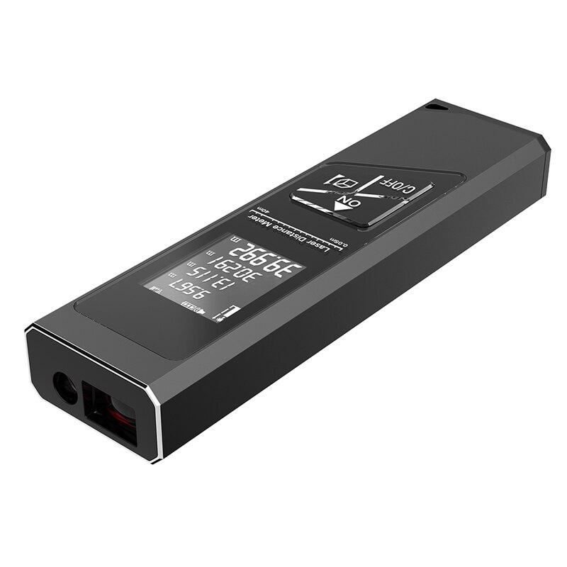 Telémetro Digital de 40M con carga USB, telémetro Digital de cinta métrica