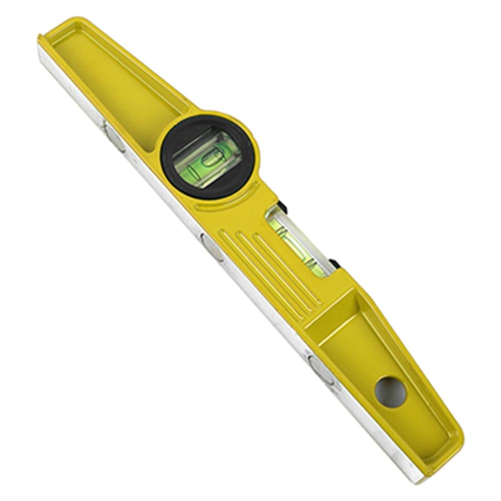 Level Ruler High Precision Magnetic Lever Ruler High Bearing Bubble Rustproof Spirit Level Horizontal Ruler 4*90mm Measure Range