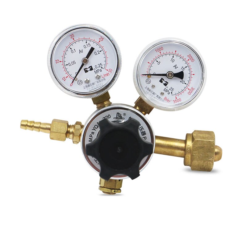 Argon gas pressure regulator brass valve body