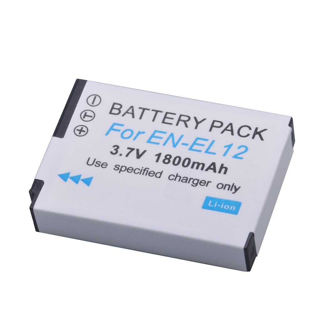 2x EN-EL12 EN EL12 ENEL12 Batterij Voor Nikon Coolpix A900 AW130 AW120 S9900 S9500 W300 S9700 S9600 S9300 S6000 S8200 s8100 AW110: 1Battery