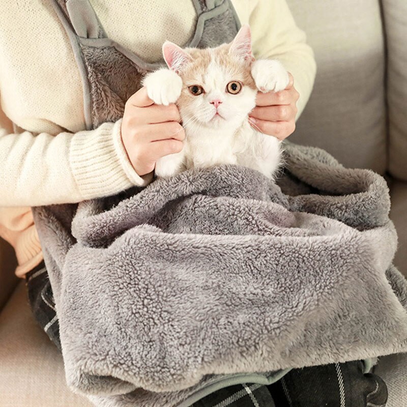 Huisdier Kat Spelen Grijs Pluche Rok Holding Kat Hond Kinderboerderij Reistas Carrier Kleding Slapen Schoonmaken Schouder Producten