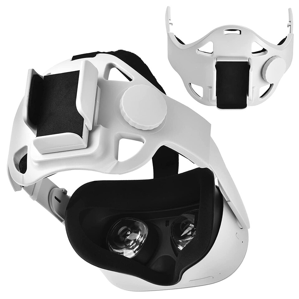 Upgraded Elite Head Strap For Oculus Quest 2 Accessories Adjustable Release Head Pressure Halo Strap With Battery Holder: Head strap 2