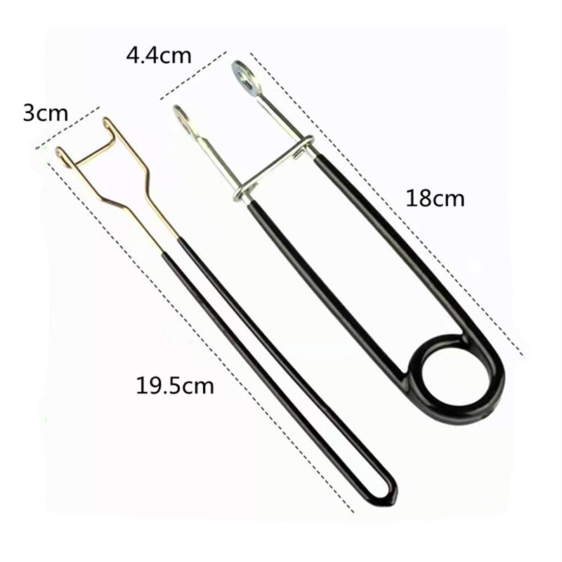 2Pcs Draagbare Vis Mond Opener Vis Kaak Strooier Vis Mond Strooier Kaak Karper Haak Lock Verwijder Tackle Kit Vissen accessoires: Default Title