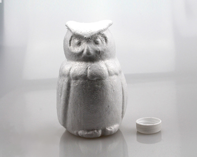 Polystyreen Piepschuim foam Animal Model Vorm Witte Ballen Ambachten Voor kinderen/kids DIY handgemaakte materialen Educatief Speelgoed: The owl high15cm