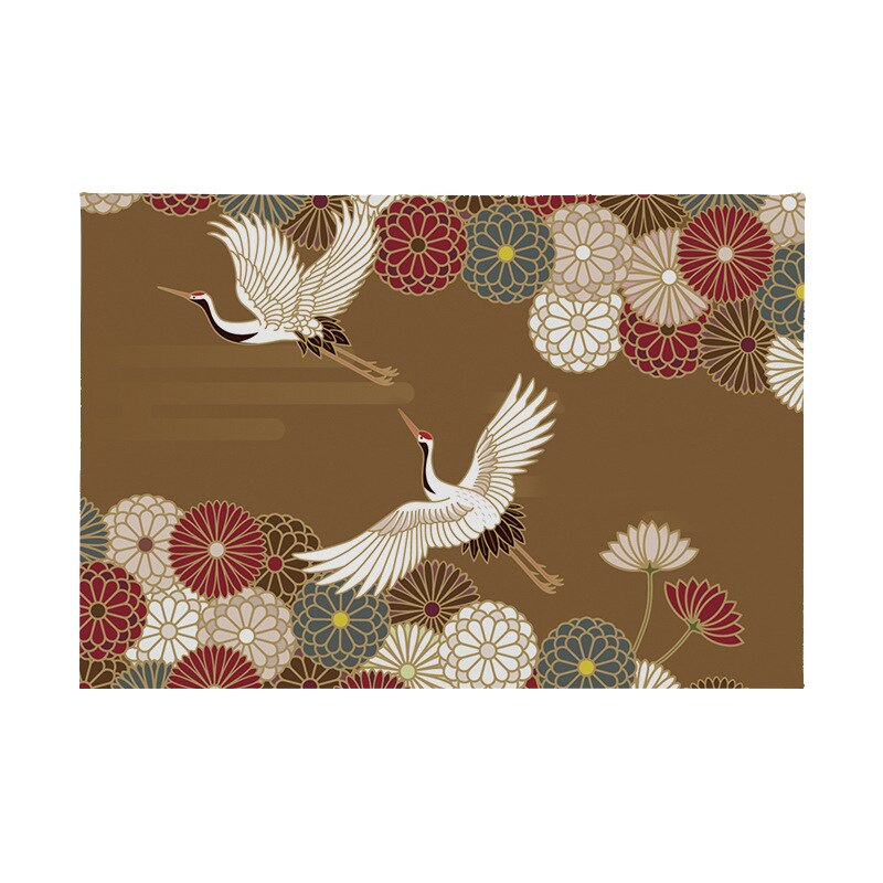 Mantel Individual de estilo japonés para mesa, alfombrilla aislante antideslizante para escritorio, arte japonés , pintura, posavasos único de 45x30cm: 4