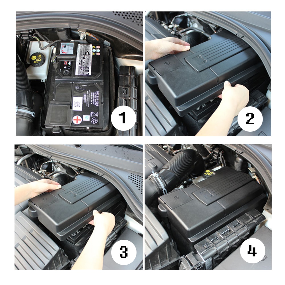 Couvercle d'électrode d'anode de batterie de moteur de voitures pour VW Volkswagen Touran Tiguan L Passat B8 SEAT Ateca Leon Mk3 garde de coquille antirouille
