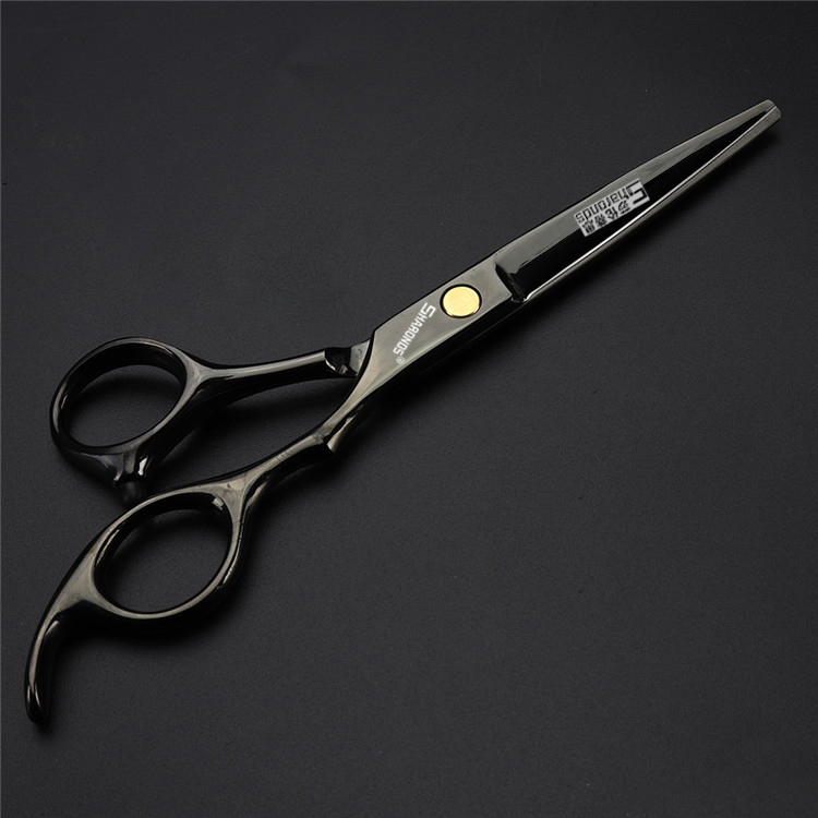 Echte kappersschaar, 6 inch kappersschaar, speciale schaar voor haarstylisten, schaar met platte tanden.: Legergroen