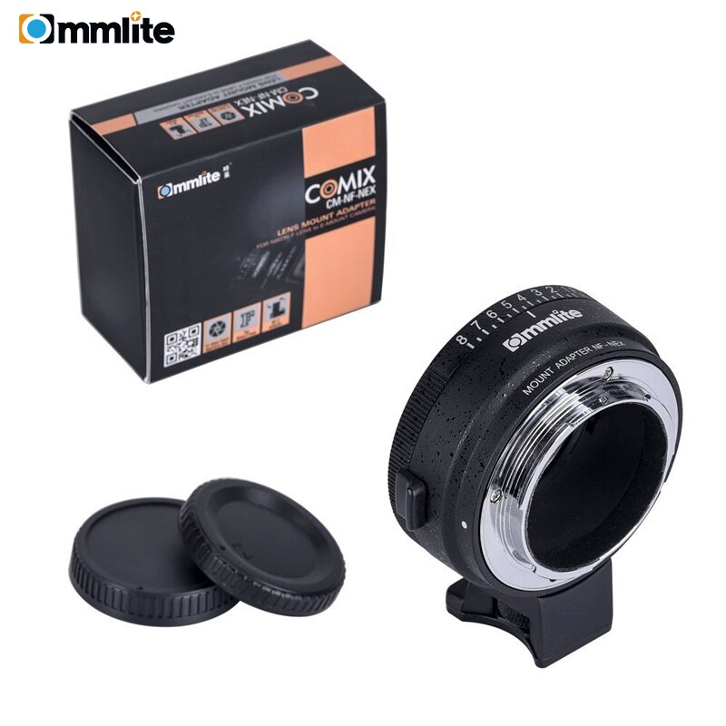 Commlite CM-NF-NEX Handmatige Focus Lens Mount Adapter Ring voor Nikon G, F, EEN, IK, S, D Lens te gebruiken voor Sony NEX E Mount Camera &#39;S