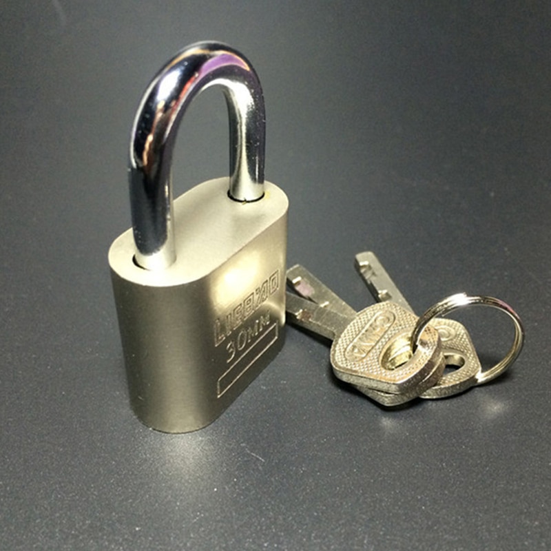 Kabinet Bagage Security Metalen Slot Hangslot Goud Zilver Tone Met 3 Sleutels