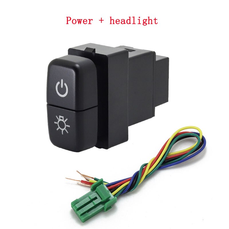 1pc Dual key switch dual switch fog light daytime running light Switch Button for Mitsubishi LancerX: power supply