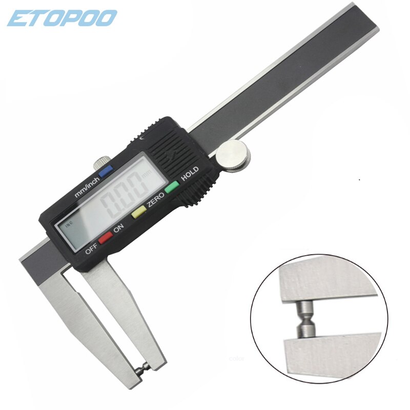 0-60Mm Rvs Digitale Remschijf Schuifmaat 60Mm Elektronische Remklauw Schijf Remklauw Tyre Dikte gauge Heerser