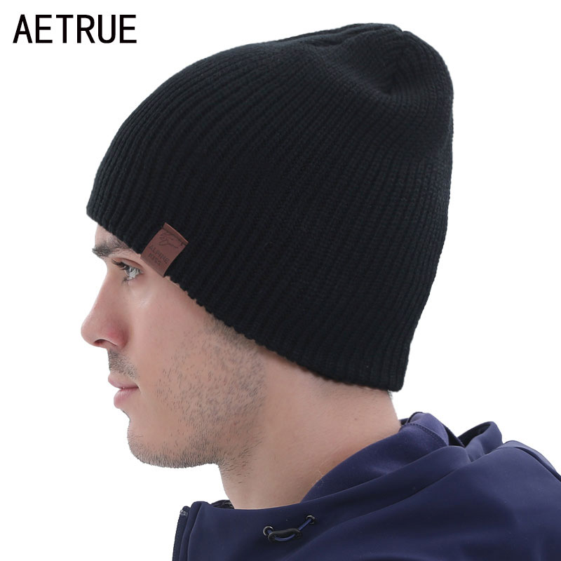 Skullies Mutsen Mannen Gebreide Muts Winter Hoeden Voor Mannen Winter Cap Vrouwen Motorkap Mannelijke Gorro Masker Touca Mannelijke Beanie hoed heren Cap