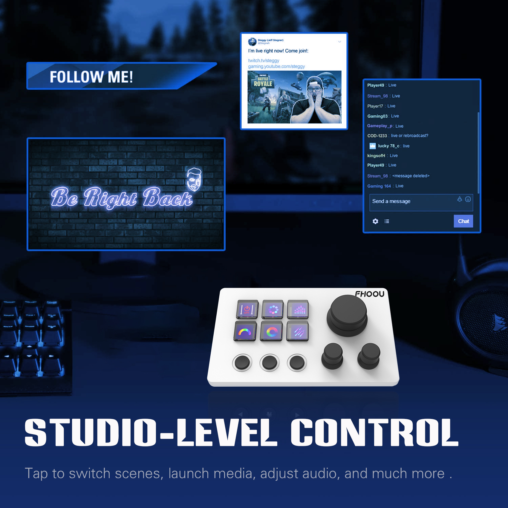 Mirabox N3 Streamdeck Keypad Screen Knob Customization Macro Mini Keyboard Visual Desktop Console For Desktop Computer