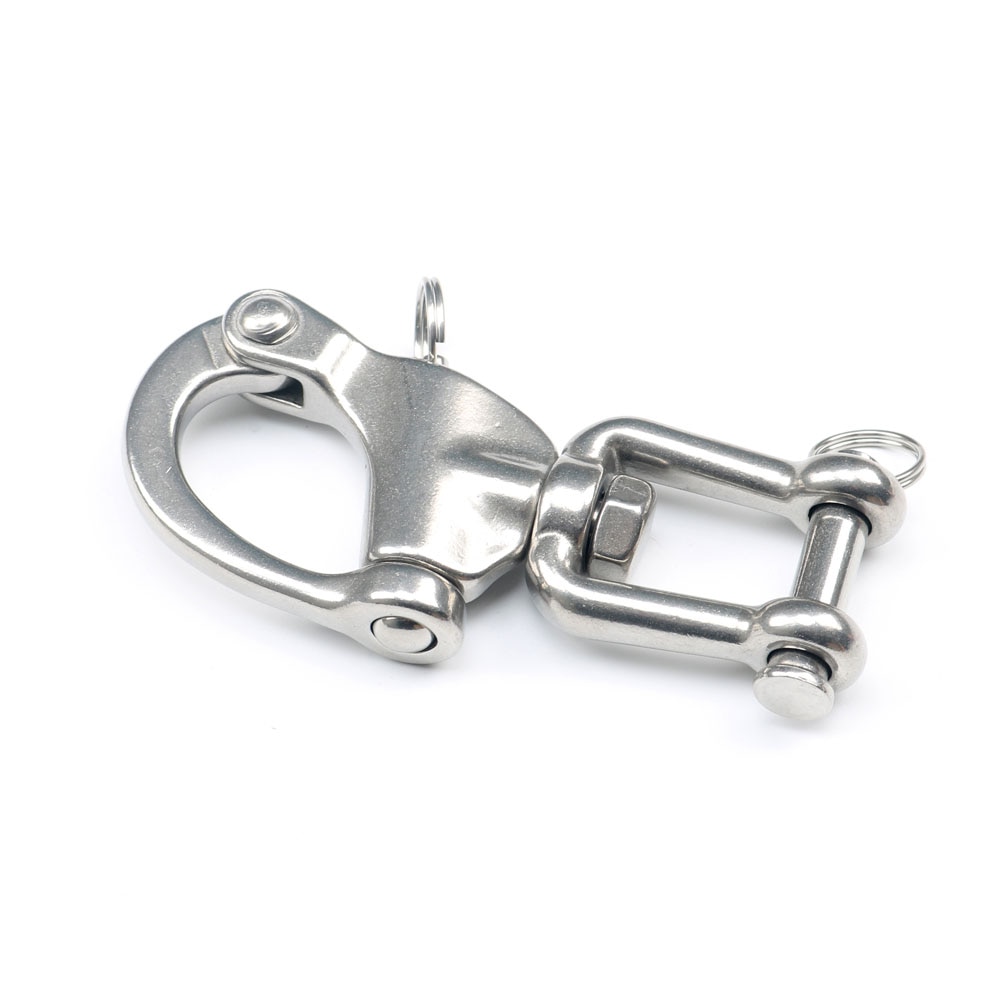 Swivel Jaw Shackle 304 Stainless Steel Quick Release Boat Anchor Chain Eye Shackle Swivel Snap Hook