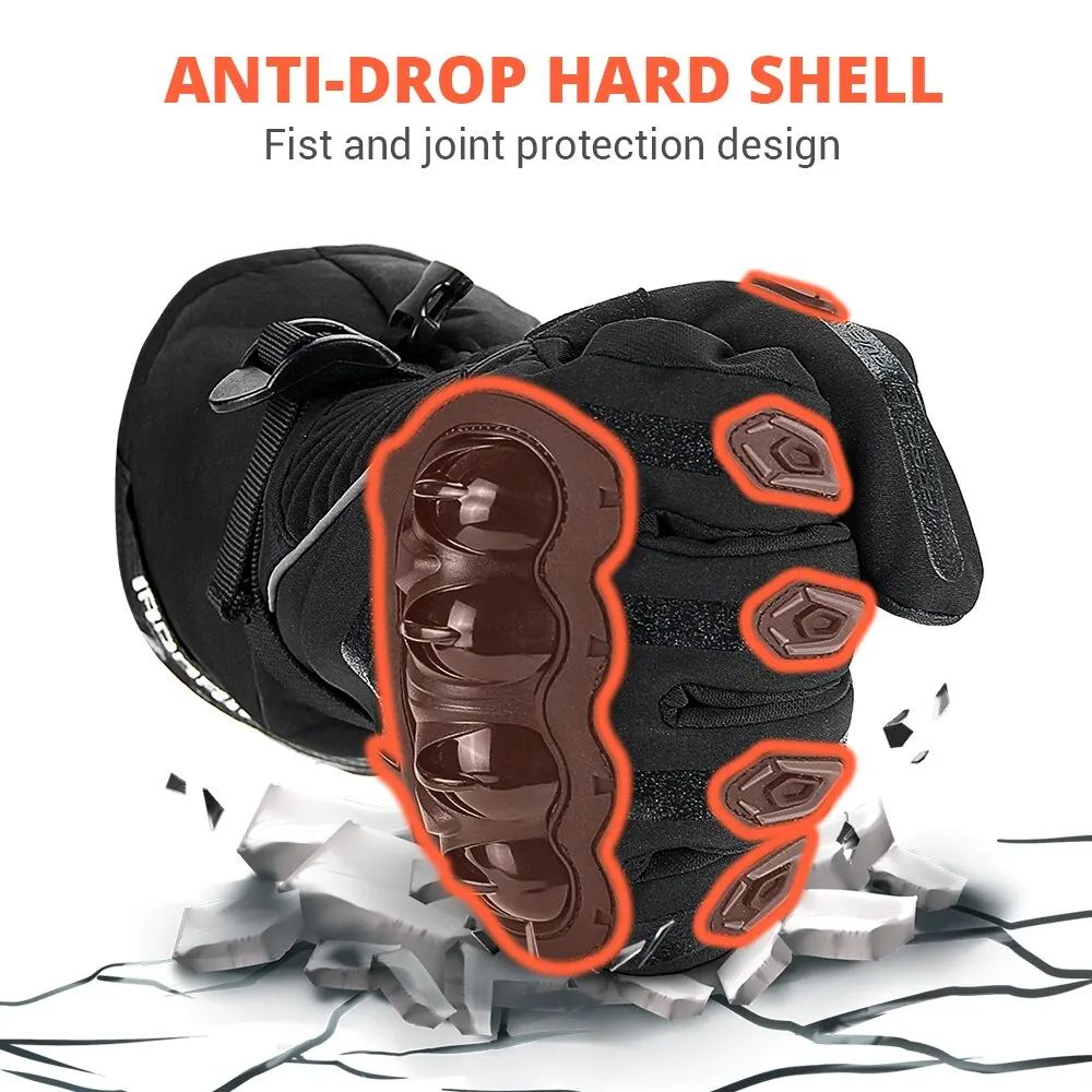 Guanti da moto Guanti protettivi da moto caldi antivento invernali Guanti da equitazione tocco schermo da motocross impermeabili