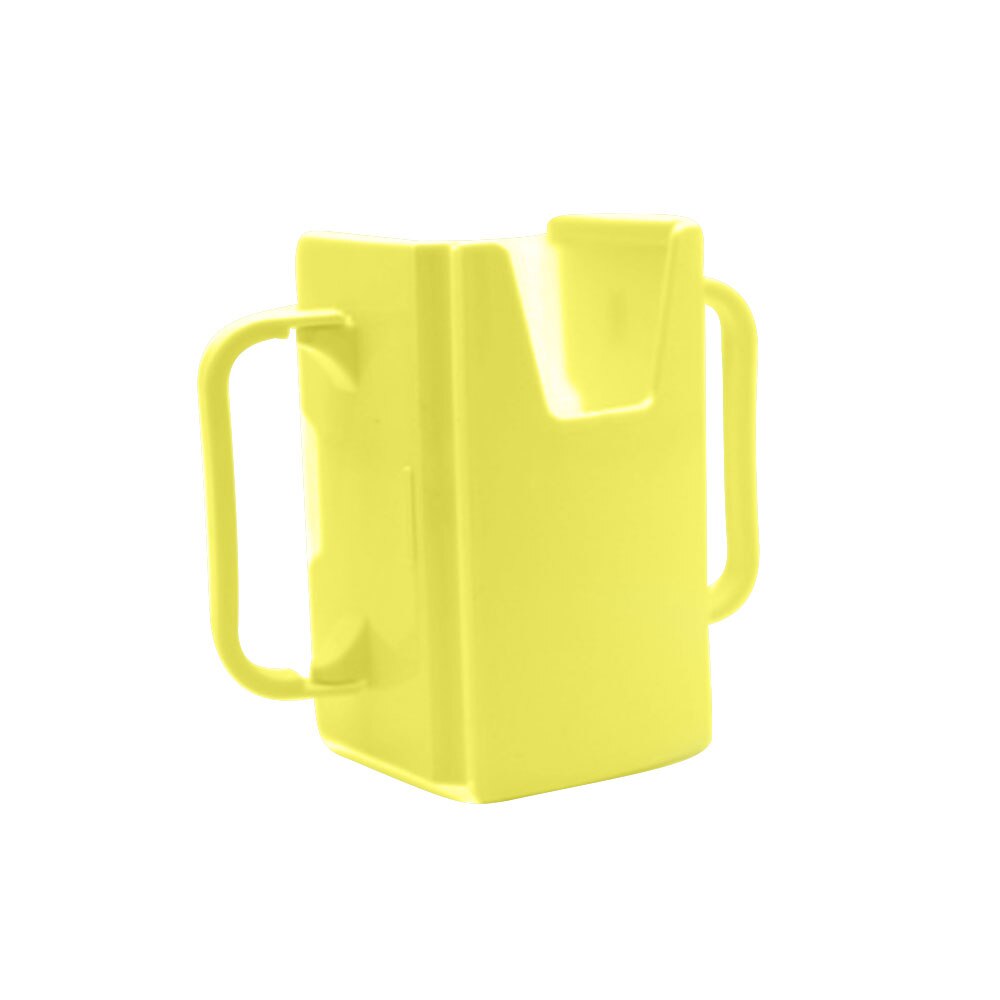 Infant Baby Bottle Cup Milk Holder Adjustable Safety Baby Toddler Juice Milk Box Drinking Bottle Cup Holder Anti-Spill Container: Yellow