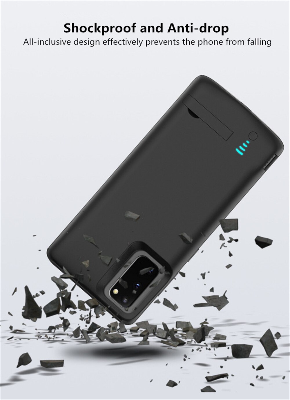 6000mAh Backup Phone Power Case Portable PowerBank For Samsung Galaxy S20 Ultra 5G External Battery Charger Cover