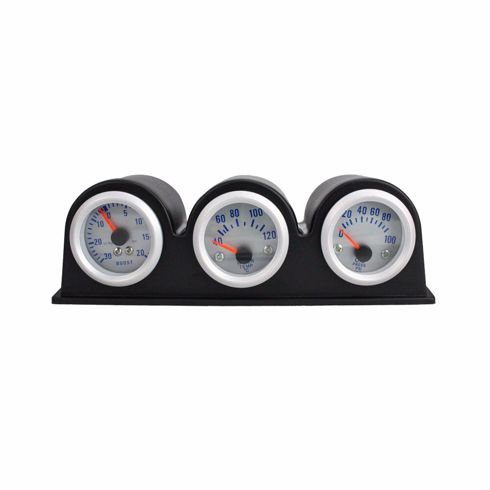 2inch 52MM Triple turbo boost gauge+water temp gauge+Oil press Pressure Gauge car meter Water Temperature gauge
