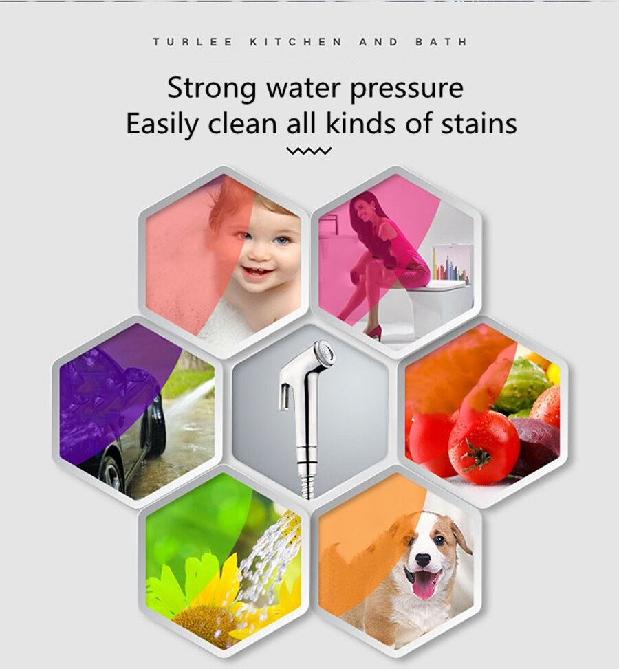 Multifunctionele Handheld bidet sproeier set Kit Rvs Hand Bidet kraan voor Badkamer handspuit douche