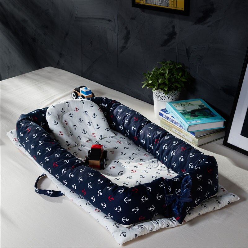 Baby resesäng baby bärbar baby säng avtagbar och tvättbar nyfödd bo hopfällbar multifunktionell spjälsäng baby vagga lekhussäng: 02