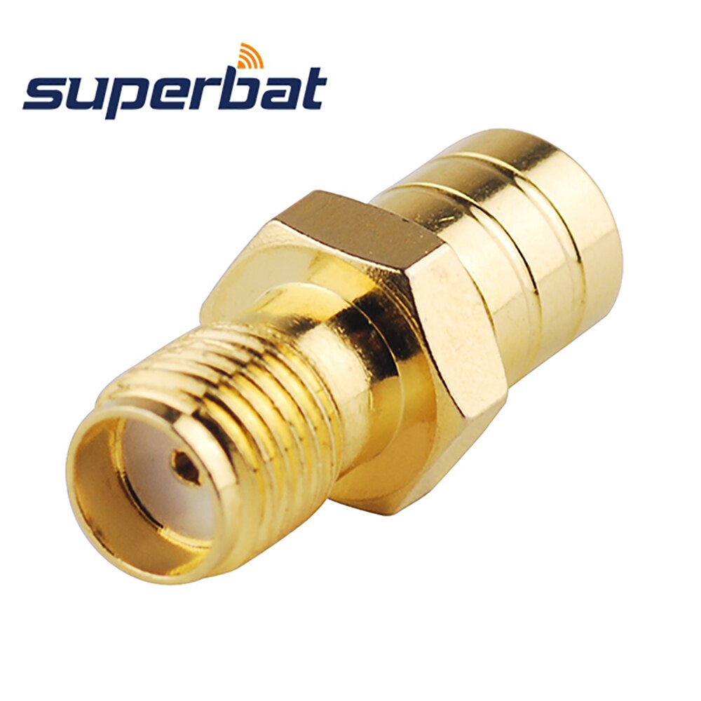 Superbat SMA hembra Jack a SMB macho recto RF adaptador de Cable Coaxial 5 piezas