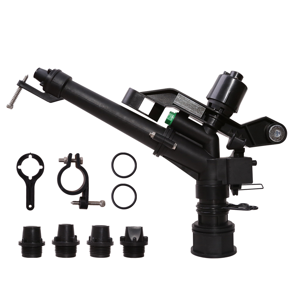1.5 Inch Draad Roterende Sprinkler Farm Rocker Mondstuk 360 Graden Verstelbare Mighty Power Nozzle Gazon Landbouw Irrigatie