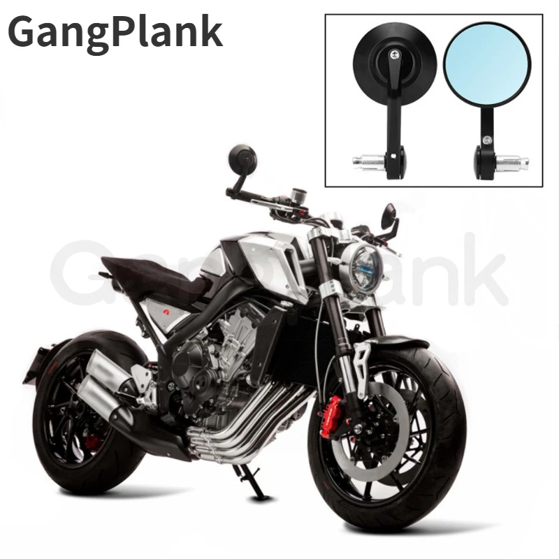 Specchietto retrovisore rotondo retrò con maniglia laterale per moto CNC modificato specchietto retrovisore per modelli Vespa LT LX LXV GTV GTS