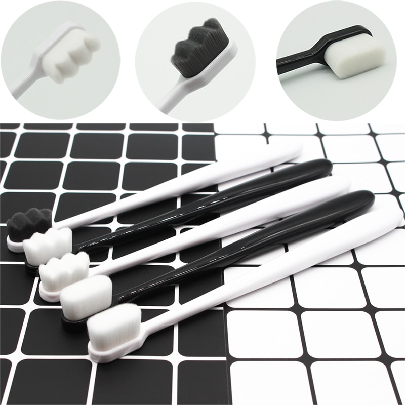 Ultra-fine Soft Toothbrush Toothbrush Black/white Ultra Soft Toothbrushes Dental Nano-antibacterial Tooth Brush